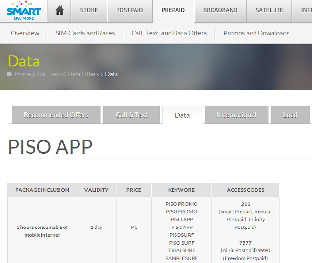 SMART PISO App